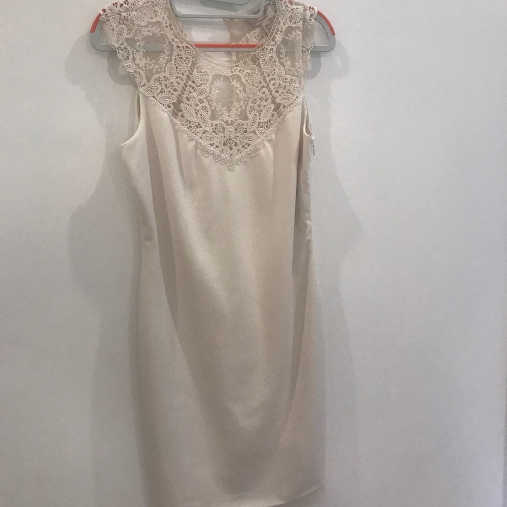 Ted Baker white cream lace dress